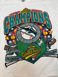 (XL) 1997 Florida Marlins World Series champs tee