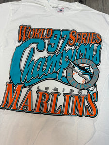 (L) 1997 Florida Marlins World Series tee