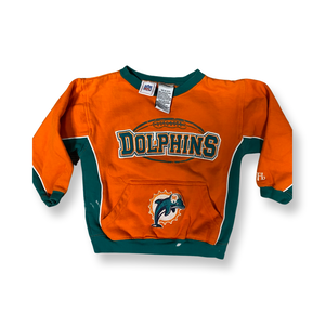 VINTAGE MIAMI DOLPHINS SWEATER (XS 4/5)