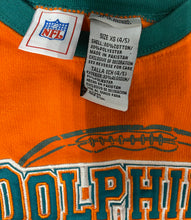 Load image into Gallery viewer, VINTAGE MIAMI DOLPHINS SWEATER (XS 4/5)